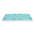 thumbnail image 4 of Intex Floating Water Lounge 10ft 2in x 6ft x 7in Teal & White Pool Float with Cup Holders, 4 of 9