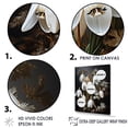 thumbnail image 3 of Designart "Golden Frost Snowdrops I" Snowdrops Floater Framed Wall Art Prints, 3 of 5