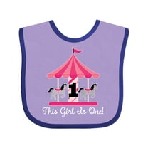 Inktastic 1st Birthday Party Carousel Horse Girls Baby Bib