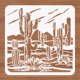 thumbnail image 3 of Plantilla de cactus del desierto, 30x30 cm, patrón de paisaje desértico, ideal para scrapbooking, tela, muebles, decoración de paredes y suelos., 3 of 9