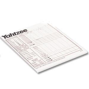 Is it legal to print Yahtzee score cards from the Internet?