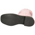 thumbnail image 6 of Kid's Chloe Pink Western Boot with Butterfly Glitter Underlay, 6 of 7