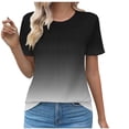 thumbnail image 2 of Women's T-Shirts Sevevn Women's Round Neck Fashionable Casual Short Sleeved Spring/Summer Top Lightweight Tops, 2 of 4