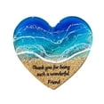 thumbnail image 1 of WabiNook​ Handmade Ocean Glass Heart Ornament Mini Beach Decor for Friends 1 PC,Sky Blue, 1 of 4