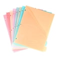 thumbnail image 2 of 1 Set Plastic 8‑Tab Binder Dividers with Pockets, Multicolor Page Separators for 3‑Ring Binders, A4 Size for Office & Home Organization, 2 of 8