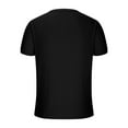 thumbnail image 4 of MIUOWANP Men's Pullover Shirts Short Sleeve Solid Color Texture Button Round Neck T-Shirt Size XXL(12)Black, 4 of 5
