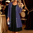 thumbnail image 5 of Edvintorg Womens Cardigan Lightweight Chiffon Long Cardigans Long Sleeve Open Front Casual Loose Cardigan Plus Size Women's Clothing Purple S-3XL, 5 of 7