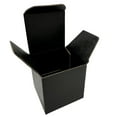 thumbnail image 2 of All Black Reverse Tuck Corrugated Boxes 3¼ x 1¼ x 3¼" (E Flute) - 500 Pack Semi-Gloss Black Luxury Black Gift Boxes for Christmas, Black Shipping Boxes for Gifting, Mailing, Personalized Gift Packing, 2 of 4
