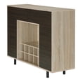 thumbnail image 4 of Furniture of America Tarian Wood 10-Bottle Buffet Server in Natural Oak, 4 of 5