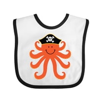 Inktastic Pirate Octopus Kids Funny Boys or Girls Baby Bib