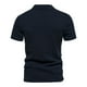 thumbnail image 5 of Camisetas de Manga Larga para Hombre Camiseta de Movimiento de Solapa de Mezcla de Poliéster de Algodón, Top de Manga Corta de Color Sólido, 5 of 8
