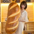 thumbnail image 3 of 3D Simulation Bread Shape Plush Pillow,Soft Butter Toast Bread Food Cushion Stuffed Toy for Home Decor 40cm, 3 of 3