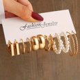 thumbnail image 3 of Gorgeous Vintage Golden C-Shaped Earrings - Perfect for Birthday Parties or Gifts!, 3 of 5