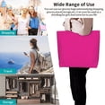 thumbnail image 6 of Lsque Darkmagenta Pattern Aesthetic Canvas Tote Bag for Women - Reusable Tote Shoulder Bag Casual Bag for Vacation,Shopping,Work,Gym, 6 of 6