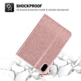 thumbnail image 7 of Decase Folio Case for Apple iPad 10th Generation, Glitter Folio Stand Smart Cover Auto Wake/Sleep PU Leather Protective Case for iPad 10.9 inch 2022,Rosegold, 7 of 7