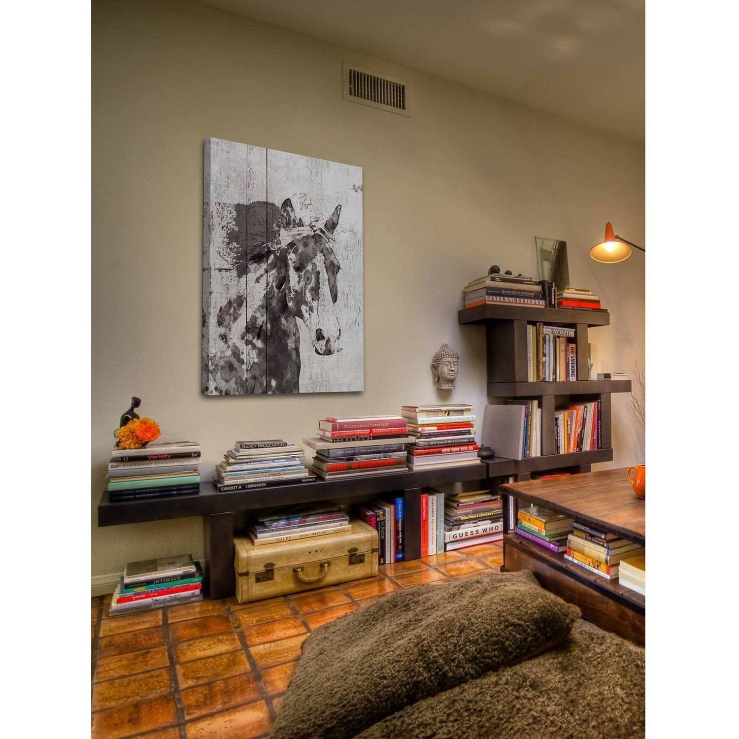 Marmont Hill "Scarlet Horse 1" by Irena Orlov Painting Print on Wrapped Canvas