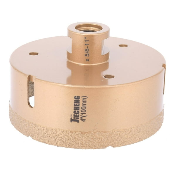 shiyou-Diamond Core Drill Bit 4 inch Diamond Hole Saw for Granite, Quartzite, Marble, Concrete, Porcelain, Ceramic Dry or Wet Use Fit Angle Grinders (100mm)