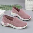 thumbnail image 6 of Domzle Women's Woven Orthopedic Breathable Soft Shoes Arch Support, Foam Shoes Walking Sports Shoes Pink 41, 6 of 6