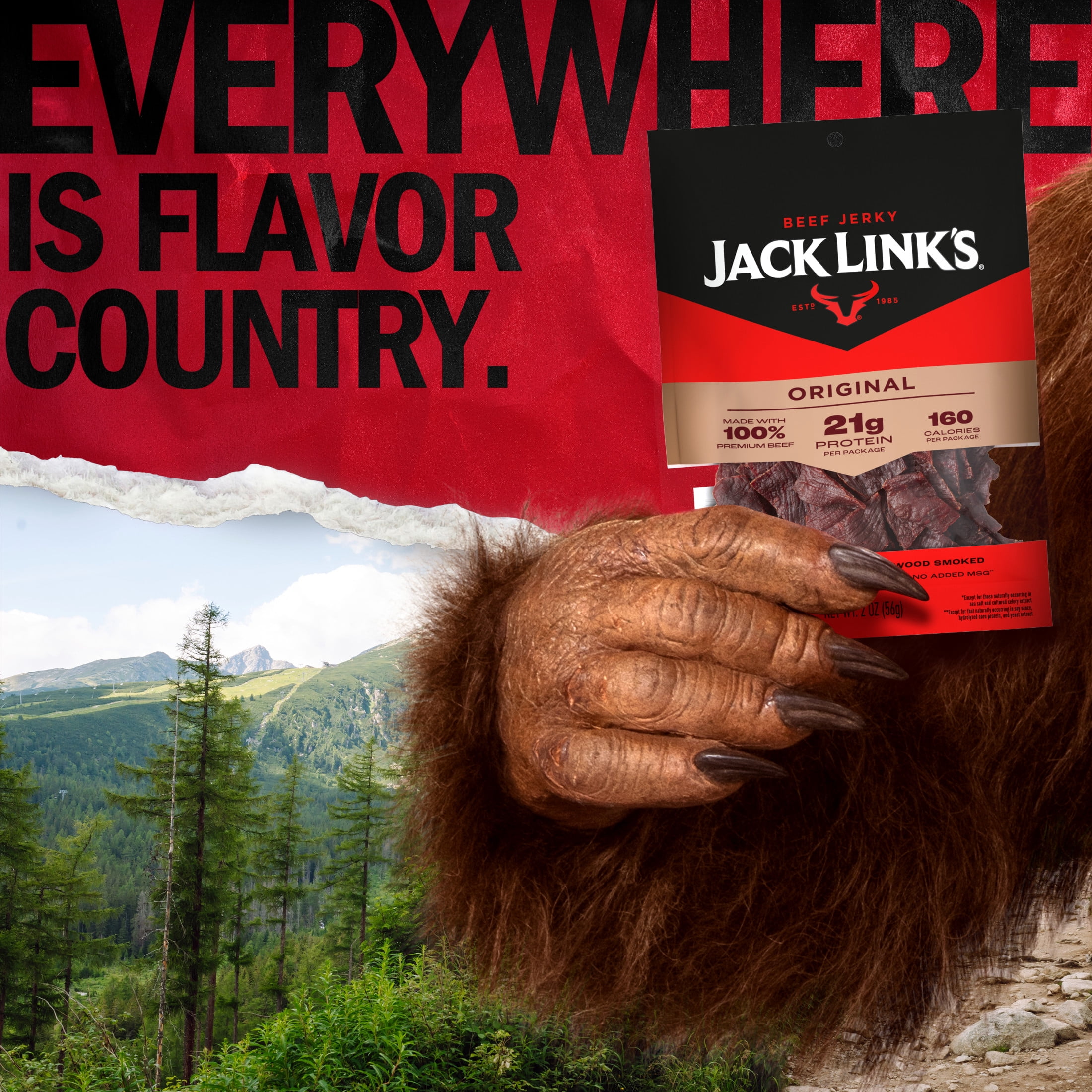 Jack Link's Original Beef Jerky, 2 Ounce