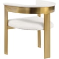 thumbnail image 6 of Meridian Furniture Romeo Cream Vegan Leather Dining Chair (Set of 2), 6 of 10