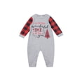 thumbnail image 2 of Matching Family Christmas Pajamas Family Pjs Tops Plaid Pants Matching Holiday Pajamas Set, 2 of 7