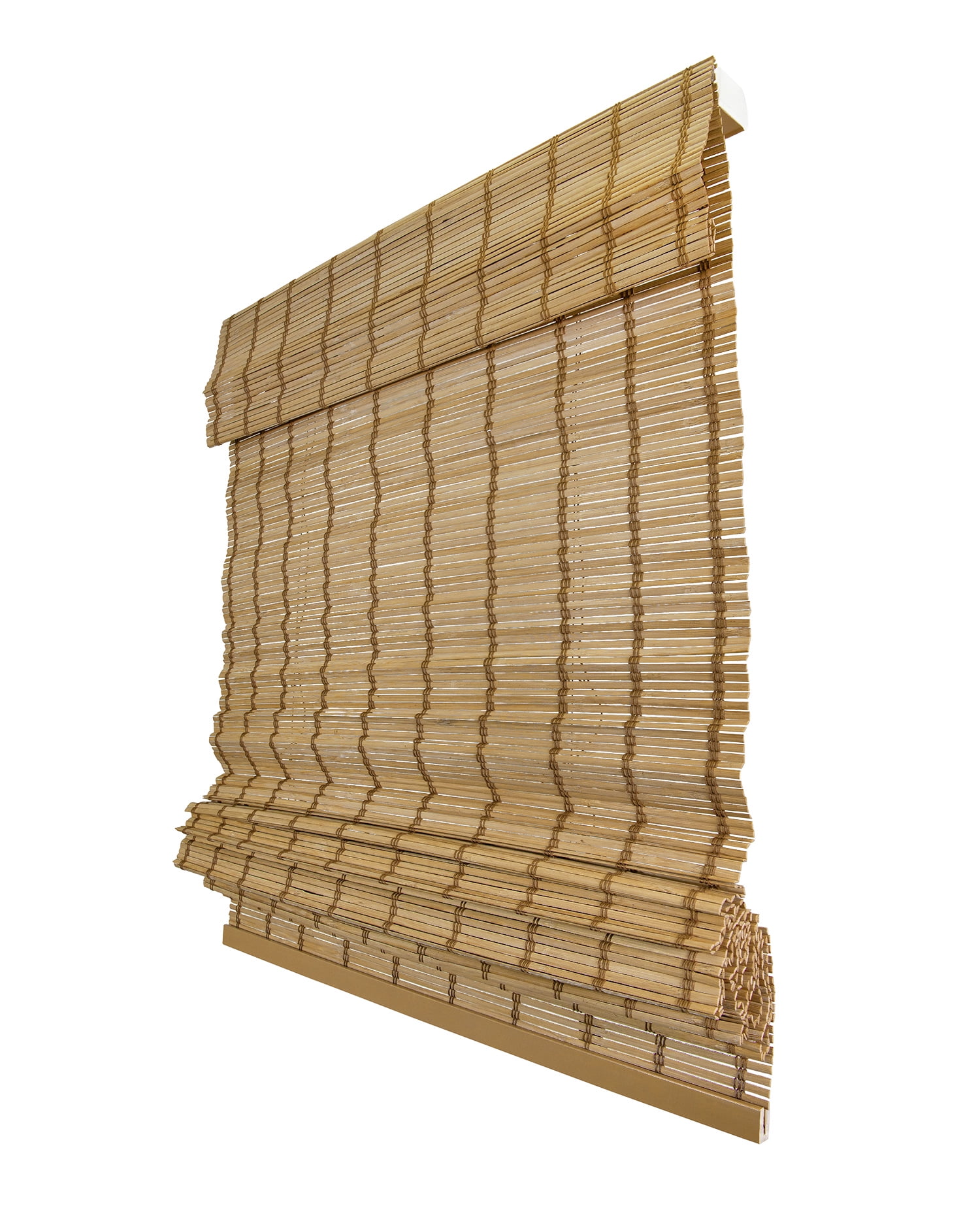 Chicology 23"W x 64"H Deer Cordless Bamboo Roman Shades, Natural Woven Wood, Light Filtering, Safe for Kids & Pets