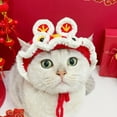 thumbnail image 4 of New Year Cat Hat New Year Style Pet Woolen Yarn Hat, Cute Cartoon Animal Design, Perfect for Tiger Year, 4 of 8