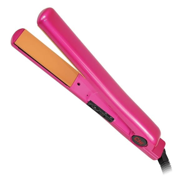 CHI Plancha de peluquería de cerámica de turmalina de 2,5 cm, color rosa puro, 1 libra