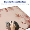 thumbnail image 3 of nygtbtfer s Large Gaming Mouse Pad Mat with Stitched Edge Non-Slip Rubber Base Washable Resilient for Office Computers Laptop Table Mouse Pads Mats Accessory (Pink Flowers) 31.5x11.8 in, 3 of 6