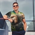 thumbnail image 4 of Balery Daisy Sleeping Sloth Camisa Polo de Hombre con Estampado, de Manga Corta y Tejido Medio, Camisa Tipo Golf Polo-X-Large, 4 of 6