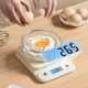 thumbnail image 5 of Báscula de cocina digital 5kg | Báscula de peso para alimentos de alta precisión con pantalla LCD | Recargable tipo C | Unidades Múltiples g oz kg lb | los 17,7x13,5x3,2cm | Blanco | Capacidad de 1, 5 of 7