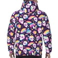 thumbnail image 7 of Haiem Skull colorful mushroom rainbow Patterned Men's Hoodie with Kangaroo Pocket - Ideal Pullover Sweatshirt for Daily Wear, Travel, and Home-X-Large, 7 of 7