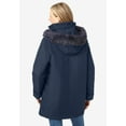 thumbnail image 2 of Woman Within Plus Size Faux Fur Down Parka Coat, 2 of 6