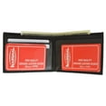 thumbnail image 2 of Cowhide Leather Slim Bifold Wallet with ID Window and Credit Card Sleeves 1310 CF, 2 of 10