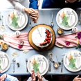 thumbnail image 2 of 160 Pcs Paper Charge for Dinner Plates Bulk 13 Inch Disposable Charger Plates Table Serving Tray Heavy Duty Paper Cardboard Chargers for Wedding Birthday Party Table Setting (Silver), 2 of 6