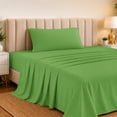 thumbnail image 3 of Lux Decor Rayon from Bamboo Blend Twin Sheets Set - 3 Piece Soft Cooling Bed Sheets Set - Sage, 3 of 9