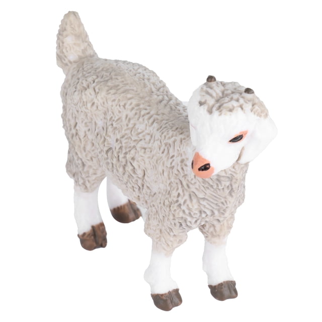 Decoración de modelos animales, figura de oveja de simulación, hermoso modelo animal, modelo de oveja, juguete, diseño fácil de usar