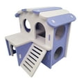 thumbnail image 1 of Pet Deluxe Dual-Layer Villa, PVC Double Decker Hamster House with Stair Pet Home Hideout Exercise Toys for Squirrels Gerbils Hamsters Golden Bears Small Animals, 1 of 8