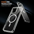 thumbnail image 5 of Dteck for iPhone 16 Pro Case, Compatible with MagSafe, Anti-Yellowing Military-Grade Protection Shockproof Slim Magnetic Phone Sleeve for iPhone 16 Pro,Clear, 5 of 7
