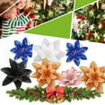 thumbnail image 2 of Linyer Artificial Flower Christmas Flower Home Office PE Decoration Xmas Tree Ornament Black, 2 of 7