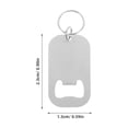 thumbnail image 2 of Hemoton 10pcs Portable Beer Bottle Opener Keychains Flat Stainless Steel Bottle Cap Opener for Bartenders Home Use, 2 of 8