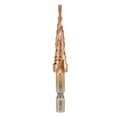 thumbnail image 1 of 1Pcs Hexagonal Handle Spiral Groove Step Cone Cobalt Drill Bit High Speed Steel(3-12mm), 1 of 5
