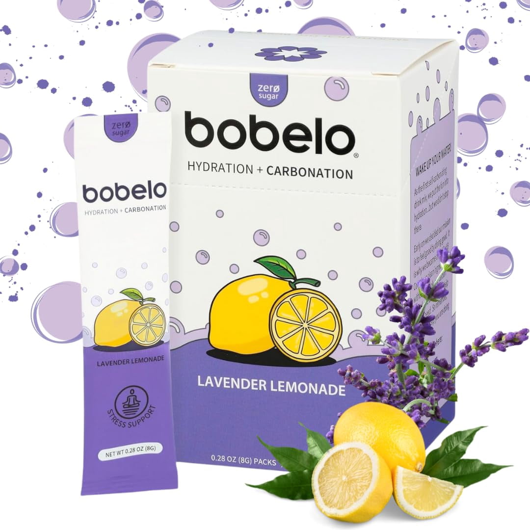 (Pack Of 6) BOBELO Hydration Lavender Lemonade 8 Packets