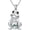 Frog &Moss Agate, variant on S925 Sterling Silver Frog Necklace wiht Opal Jewelry for Women Cute Frog Stuff Real Opal/Turquoise/Moonstone/Moss Agate Necklace Pendant Good Luck Gift