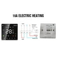 thumbnail image 3 of LCD Color Touchscreen Smart Thermostat, Programmable Electric Heating Thermostat for Home Hotel Office AC 90 to 240V, with Precise Temperature Control, 3 of 8