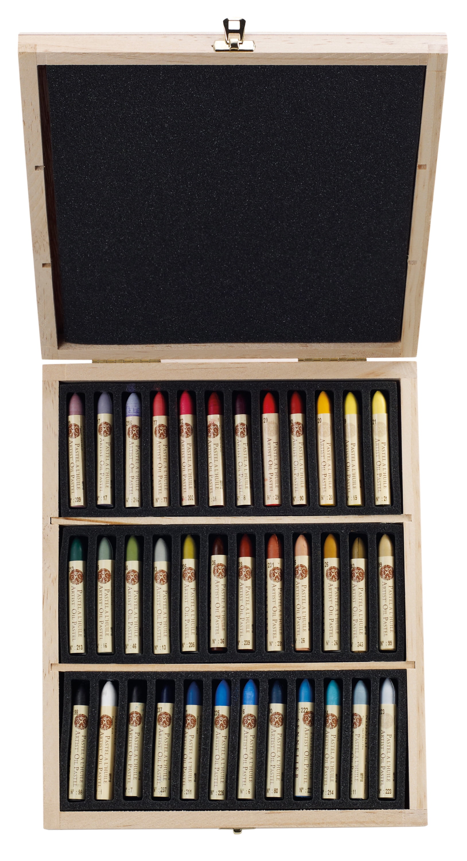 Sennelier Oil Pastel Set, 36-Color Wood Box Set