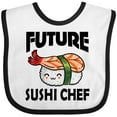 thumbnail image 3 of Inktastic Future Sushi Chef Baby Clothes Boys or Girls Baby Bib, 3 of 4