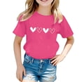 thumbnail image 3 of T-Shirt Décontracté Cool à Imprimé Graphique de la Saint-Valentin pour Enfants et Jeunes, 3 of 3