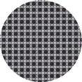 thumbnail image 1 of Ahgly Company Indoor Round Patterned Silver Gray Novelty Area Rugs, 5' Round, 1 of 6
