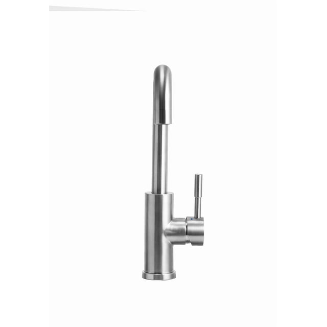 Dura Faucet Faucet DF-MK533LK-SN Used For RV Kitchen; Streamline Squared-Arc; Brushed Satin Nickel